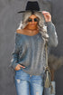 Love Letters Cable Knit Lace Up Sweater